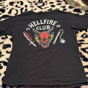 🤑 5 for $25 
Hellfire Club Black Graphic T-Shirt
